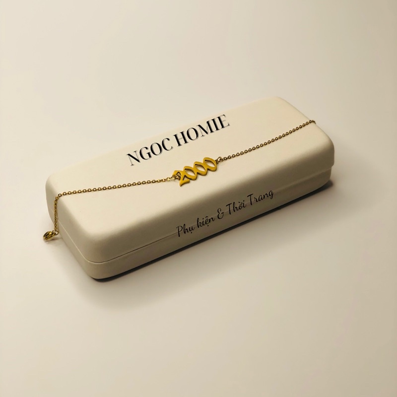 Vòng chân và tay đủ các năm sinh chất hợp kim mạ vàng không gỉ