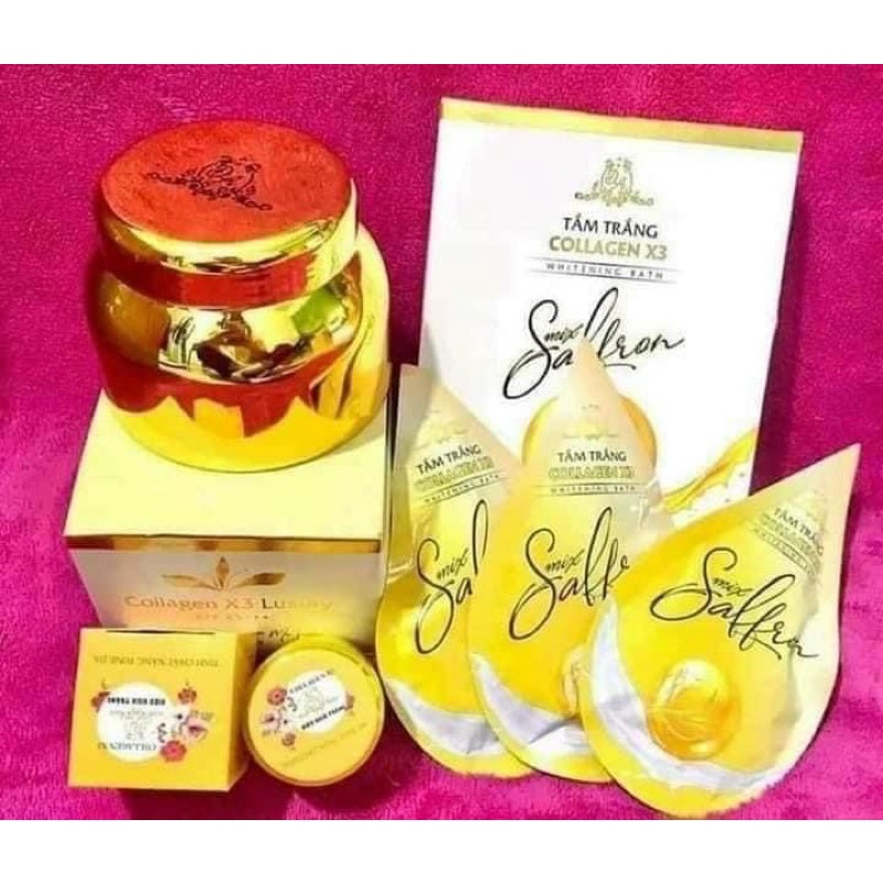 {Chính Hãng} Tắm trắng Collagen X3 chính hãng Mỹ Phẩm Đông Anh - Tắm trắng Mix Saffron Luxury X3 | BigBuy360 - bigbuy360.vn