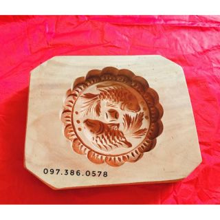 KHUÔN GỖ BÁNH TRUNG THU SONG NGƯ 200gr