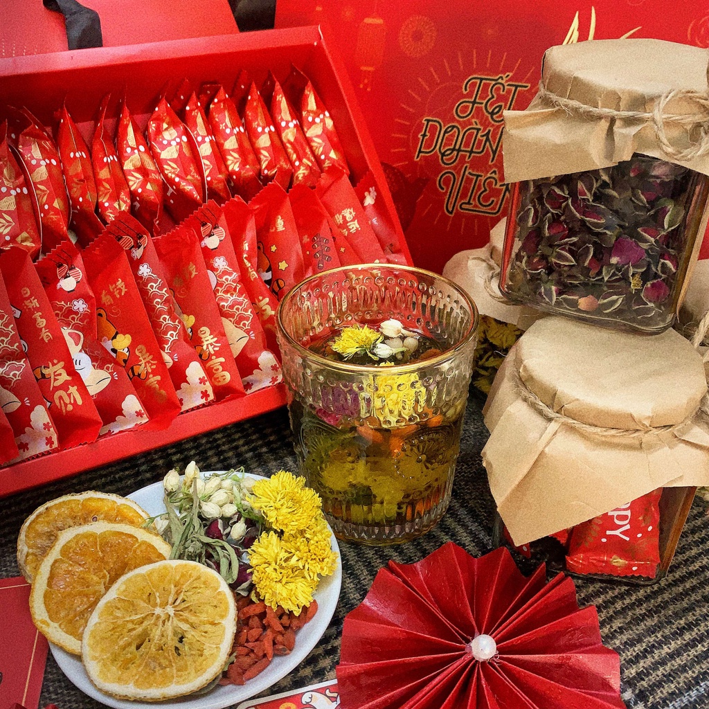 Hộp quà tết thượng hạng gồm mứt, hạt, trà, kẹo cao cấp giá rẻ-Hộp quà sang trọng  biếu Sếp, đối tác, người thân 2022 | BigBuy360 - bigbuy360.vn