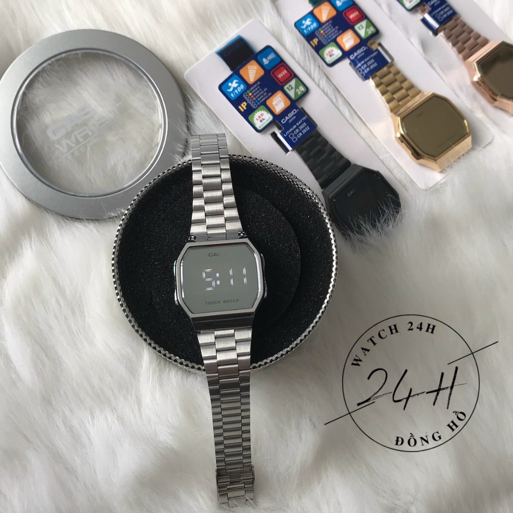 Đồng hồ nam, nữ Tráng gương LED cảm ứng cao cấp, dây thép sang trọng cho giới trẻ | BigBuy360 - bigbuy360.vn