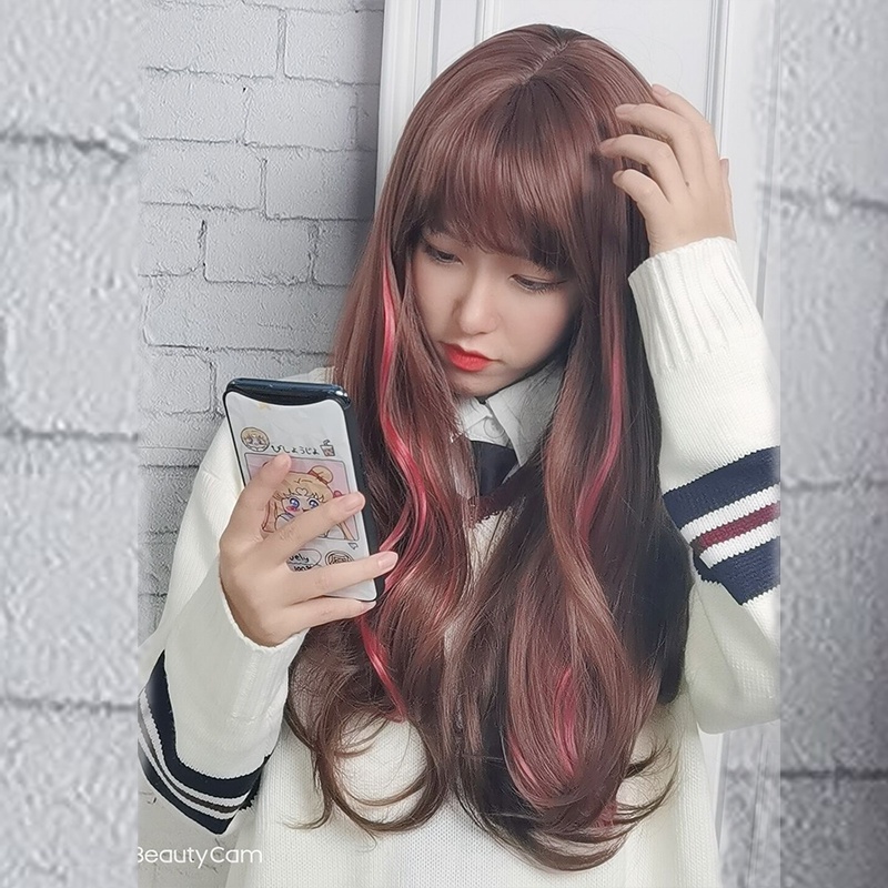 Tóc Giả Kiểu Dài Gợn Sóng Có Kẹp Tiện Lợi Dành Cho Nữ