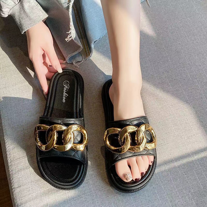 Dép Sandal Đế Mềm Dày Thời Trang Mùa Hè Cho Nữ