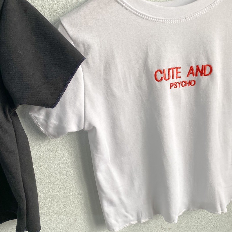 Áo croptop nữ ôm kiểu viền bèo VIETCEN áo crtop ngắn tay CUTE 2 màu trắng đen chất thun đẹp mịn mát | BigBuy360 - bigbuy360.vn