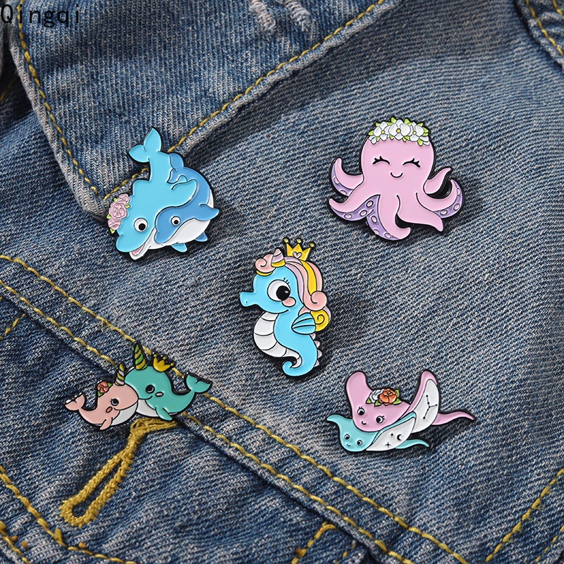 Ghim cài áo Miss Zoe hình động vật hoạt hình dễ thương