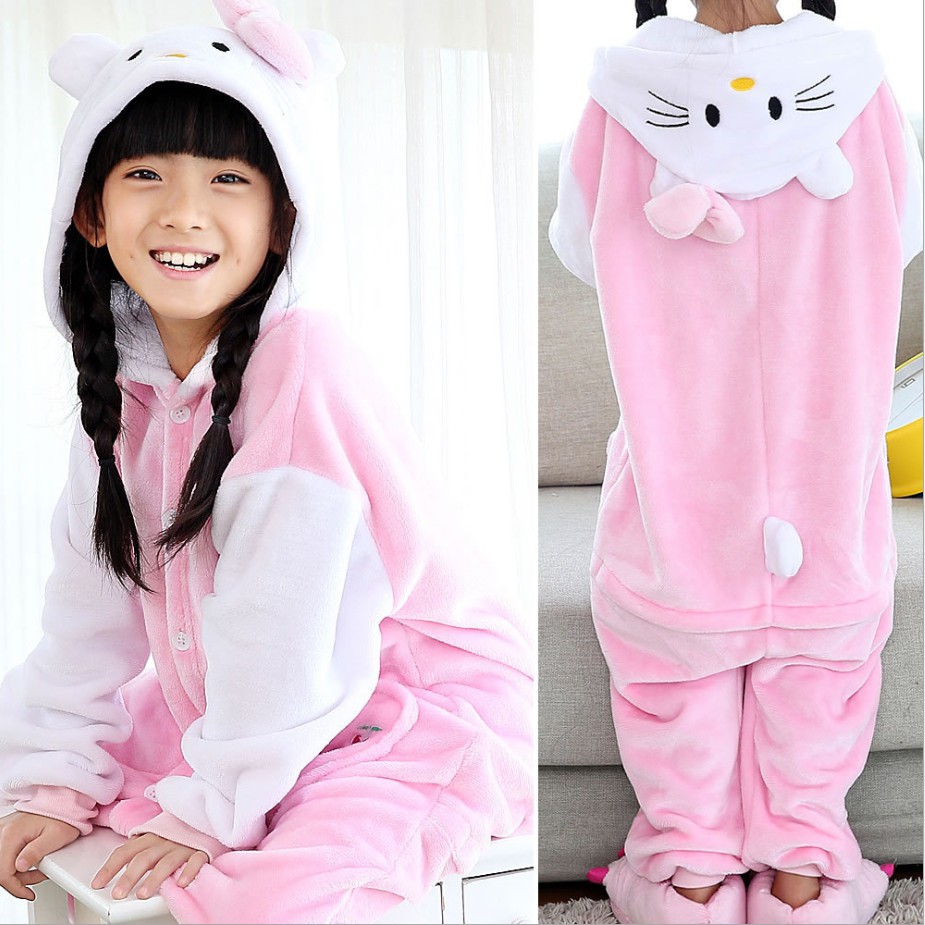 Bộ đồ ngủ pajama Kigurumi hình thú dễ thương cho bé