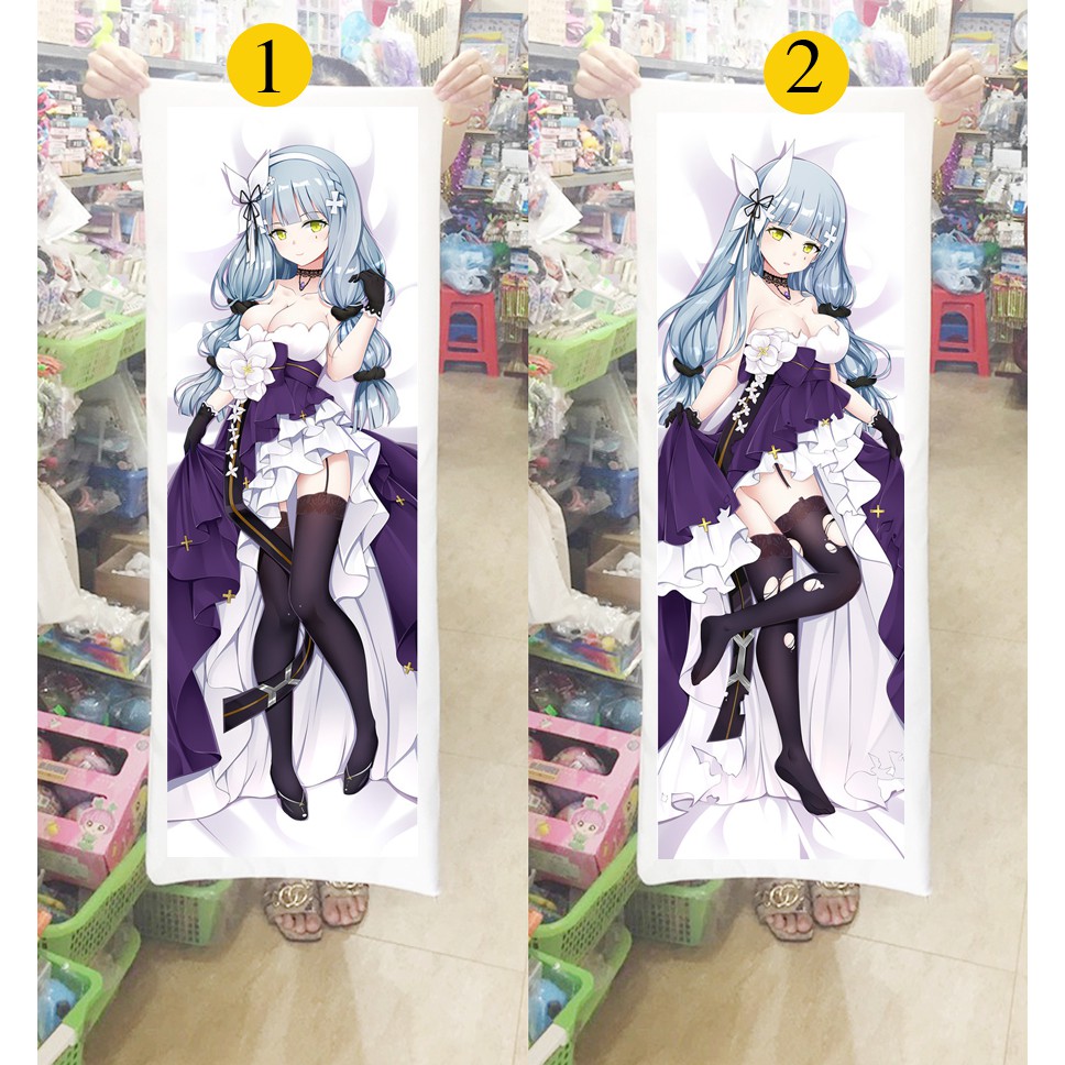 Gối ôm dài HK416 - Girls' Frontline 1mx40cm có bông (Tặng 1 poster hoặc 1 huy hiệu)