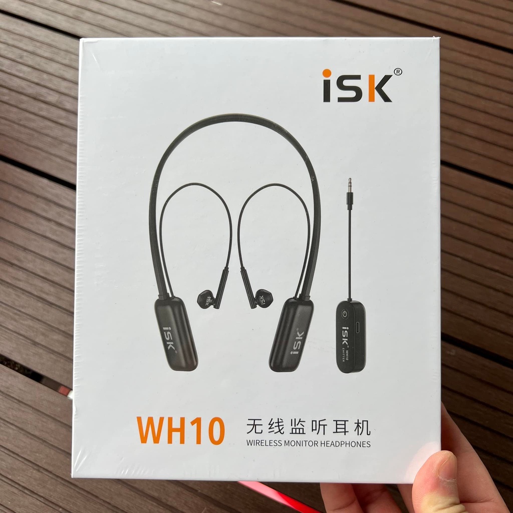 ISK WH10 Tai Nghe Kiểm Âm Không Dây dùng để live livestream ko cần cắm dây lằng nhằng