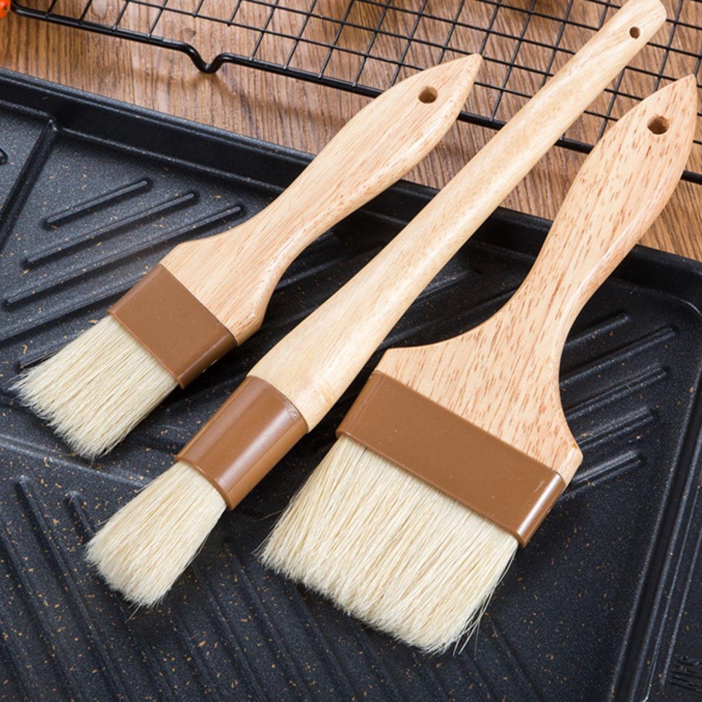 Cọ Phết Sốt Tay Cầm Gỗ Cho Đồ Nướng BBQ