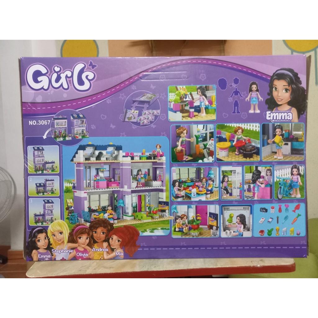 lego friends 3067/10541 lắp ghép ngôi nhà biệt thự của Emma