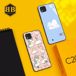Ốp lưng kính cường lực Realme C20 siêu kute
