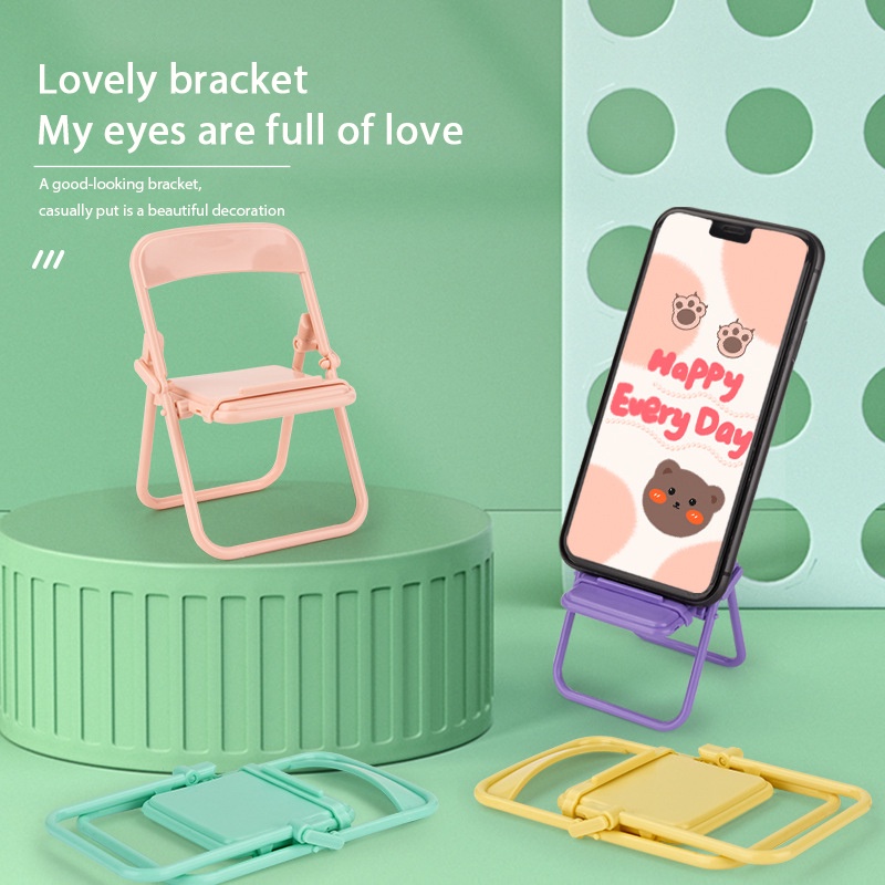 Giá đỡ điện thoại HYG TOYS màu macaron sáng tạo để bàn trang trí