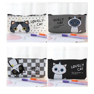 Túi đựng bút lovely cat, 4 màu lựa chọn 