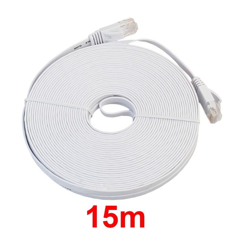 Dây Cáp Mạng Đầu Dẹt 1000mbps Cat6 Dài 0.5m- Kpeu