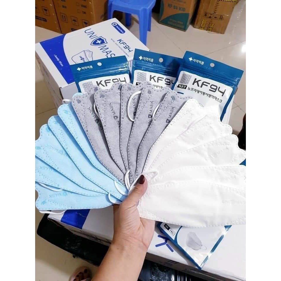 Thùng 300c UNI MASK KF94 [FREESHIP] Khẩu Trang Kf94 Uni Mask 4D Kiểu Dáng Hàn Quốc Chính Hãng | BigBuy360 - bigbuy360.vn