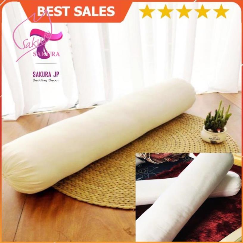Sales Chính Hãng- Ruột Gối Ôm Bông Trắng Cao Cấp - Ruột Gối Ôm Dài Không Xẹp