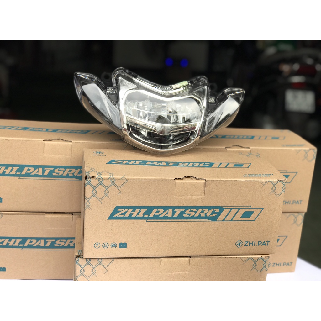 Đèn Pha Led Sirius 2 Tầng Chính Hãng ZHIPAT Siêu Sáng Họa Tiết Mũi Hổ Đề Mi Định Vị Siêu ngầu