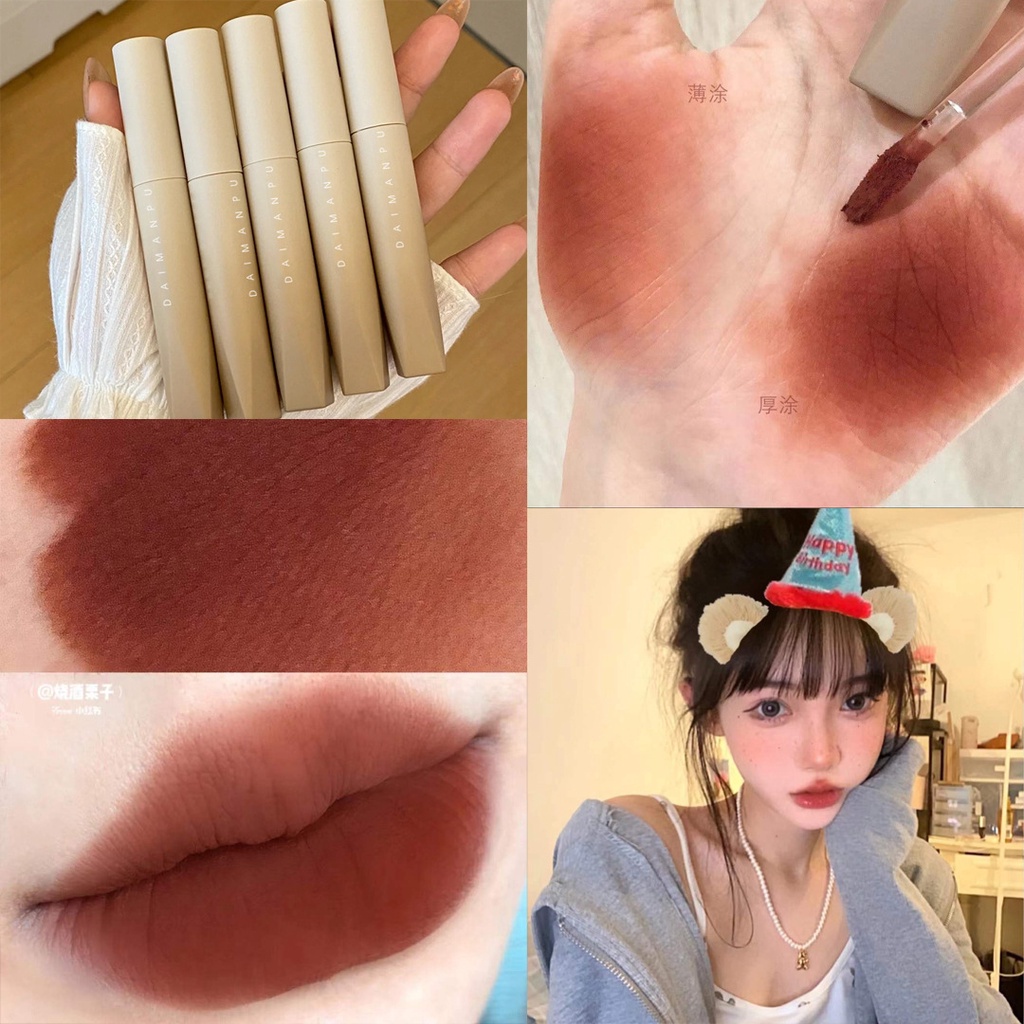 Son kem Daimanpu vỏ đục lên màu cực chuẩn Chính Hãng có ảnh thật
