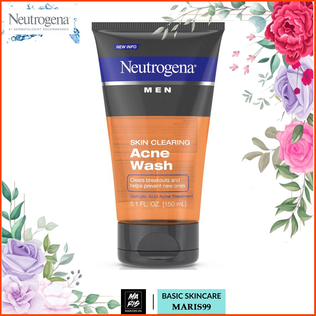Sữa Rửa Mặt Cho Nam Neutrogena Men Skin Clearing Acne Wash 150ml thumbnail