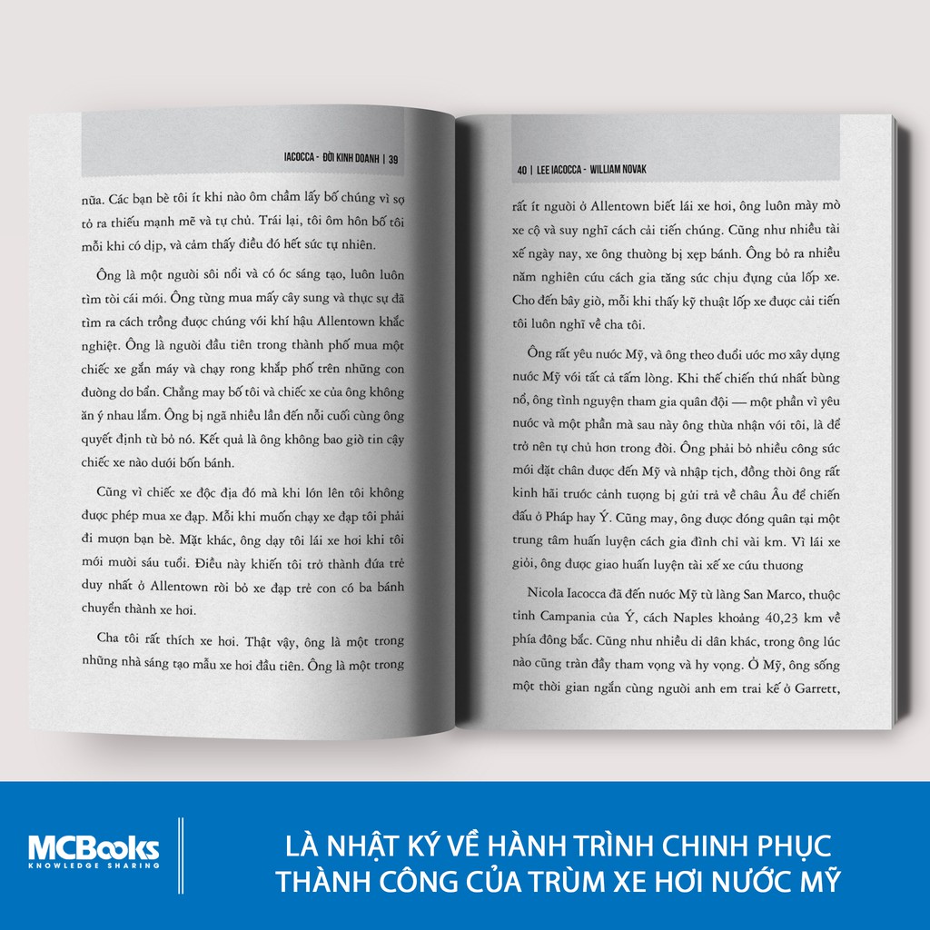 Sách - Iacocca: Đời Kinh Doanh – Bí mật Phía Sau Thành Công Của Ông Trùm Xe Hơi Nước Mỹ - BizBooks