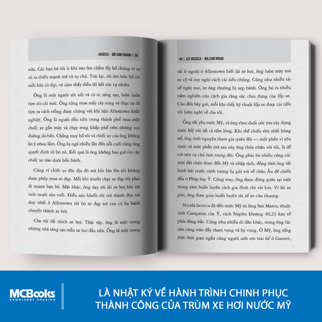 Sách - Iacocca: Đời Kinh Doanh – Bí mật Phía Sau Thành Công Của Ông Trùm Xe Hơi Nước Mỹ  - BizBooks