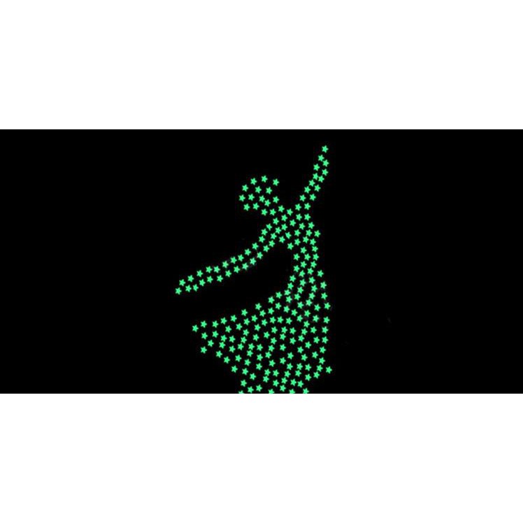 Bộ 100 ngôi sao trang trí phòng ngủ lung linh đường kính 3cm