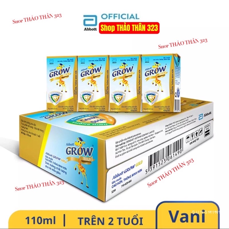 Thùng 48 Hộp Sữa Dinh Dưỡng Pha Sẵn Abbott Grow 180ml