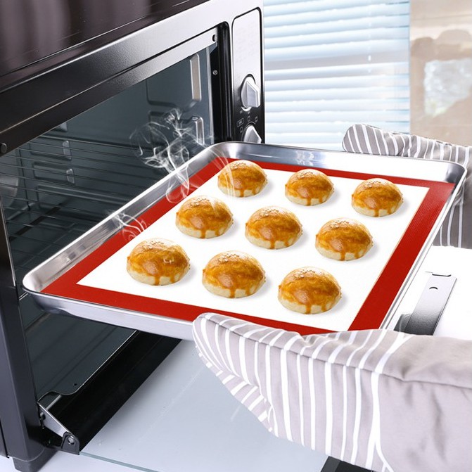 Tấm lót nướng bánh bằng sợi thủy tinh (fiber glass) chống dính chịu nhiệt KT 40*30cm