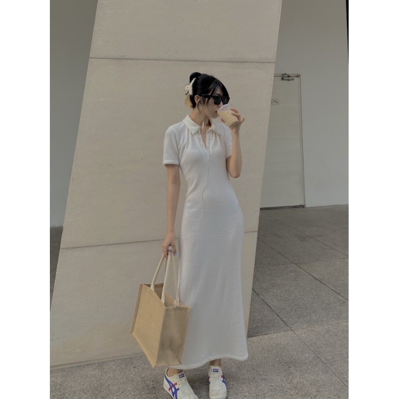 CHEN – ĐẦM POLO DÁNG DÀI ( POLO DRESS IN CLOUDE)