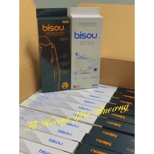KHẨU TRANG BISOU KF94 LỌC BỤI MỊN - HỘP 10C
