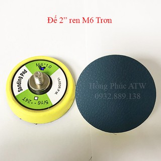 Đế chà nhám tròn 2" ren M6