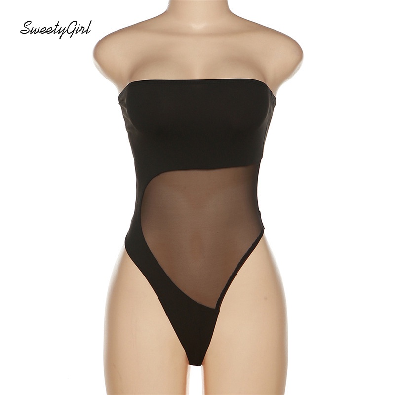 Đầm Ôm Dáng Không Tay Hở Vai Màu Đen Trơn Thời Trang 2022 Gợi Cảm Cho Nữ