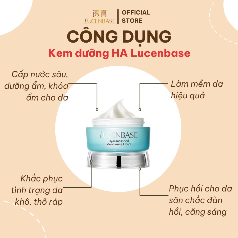 Kem dưỡng ha LUCENBASE cấp ẩm, làm mềm da 50g