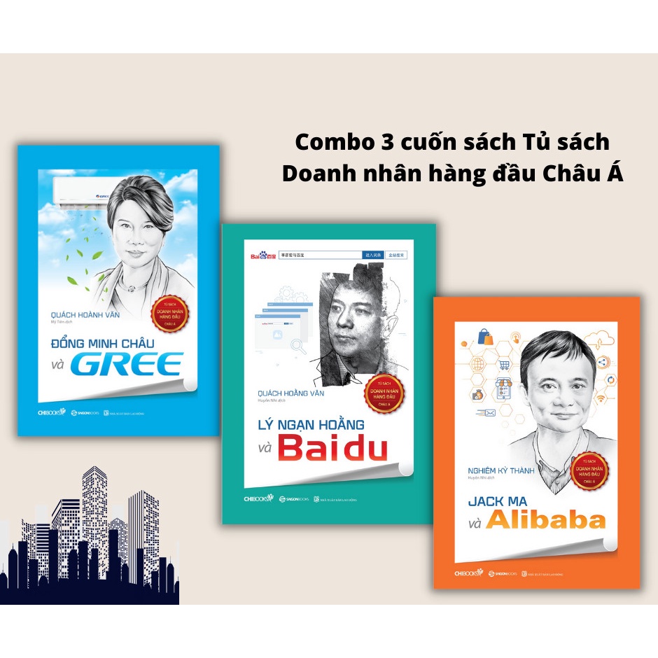 Sách: Combo 3 cuốn Tủ sách doanh nhân Châu Á (DMC, JM, LNH)