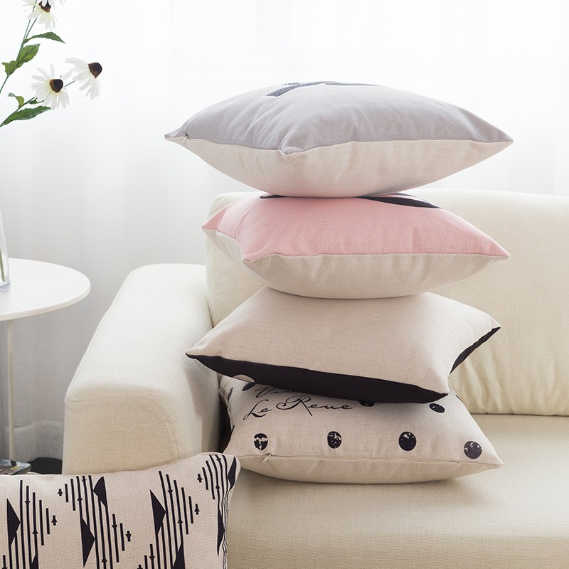 Vỏ gối vuông họa tiết độc đáo dùng để trang trí nội thất | BigBuy360 - bigbuy360.vn