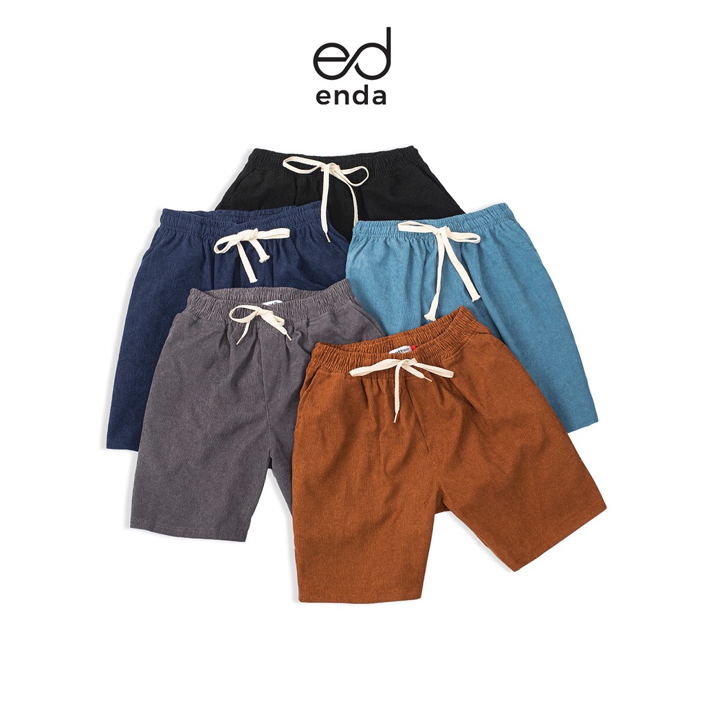 Quần short nam nhung tăm ENDA STORE Quần đùi nam 5 màu