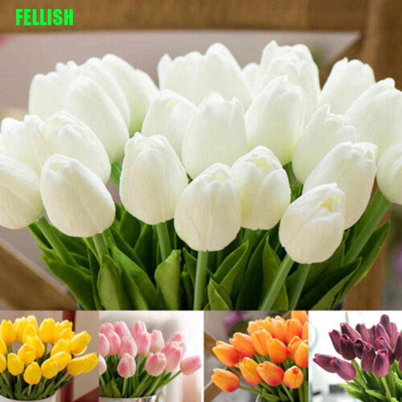 Bó hoa giả tulip trang trí nội thất/tiệc cưới