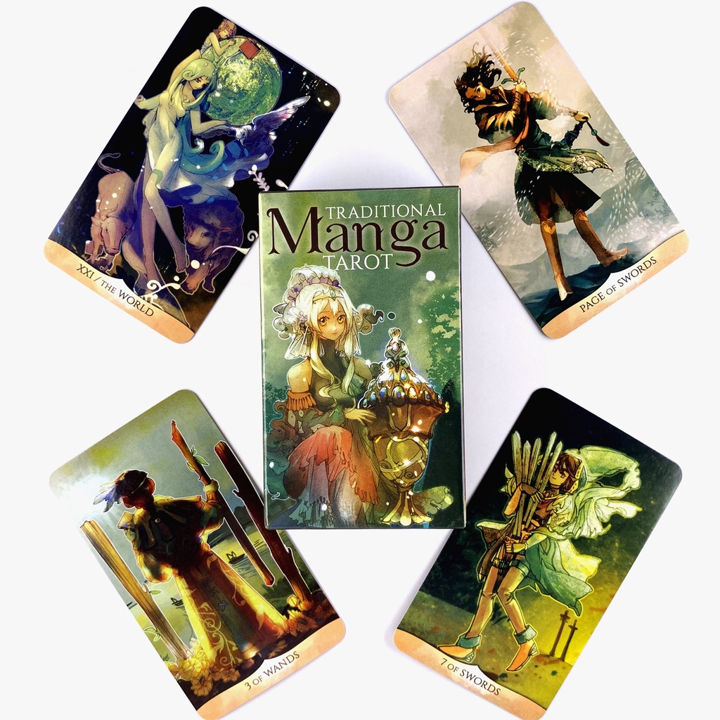 Bộ Bài Tarot Bằng Gỗ Đen Kèm Sách Hướng Dẫn