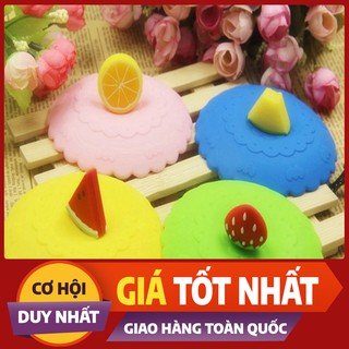 [XẢ KHO_FREESHIP] Nắp đậy ly cốc bằng silicon chống bụi dễ thương