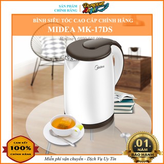 Bình đun siêu tốc Midea MK-17DS - 1.7 lít