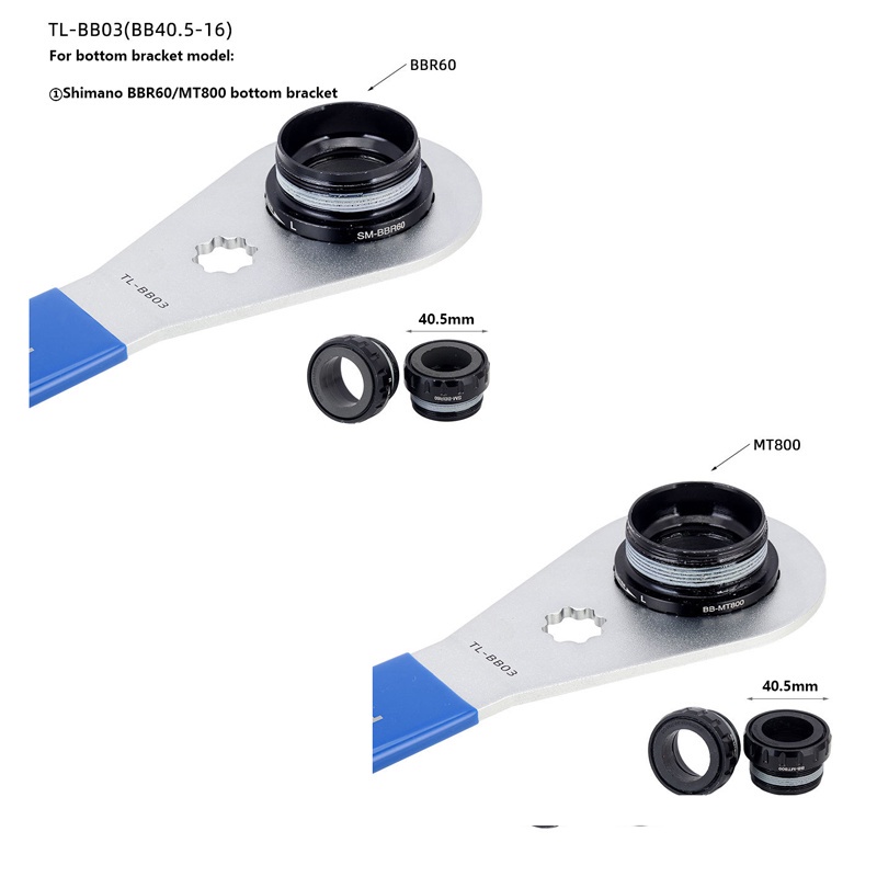 Cờ lê TOOPRE vặn đai ốc cỡ 44/ 40.5/ 39/ 46mm 16 Alveo cho xe đạp leo núi