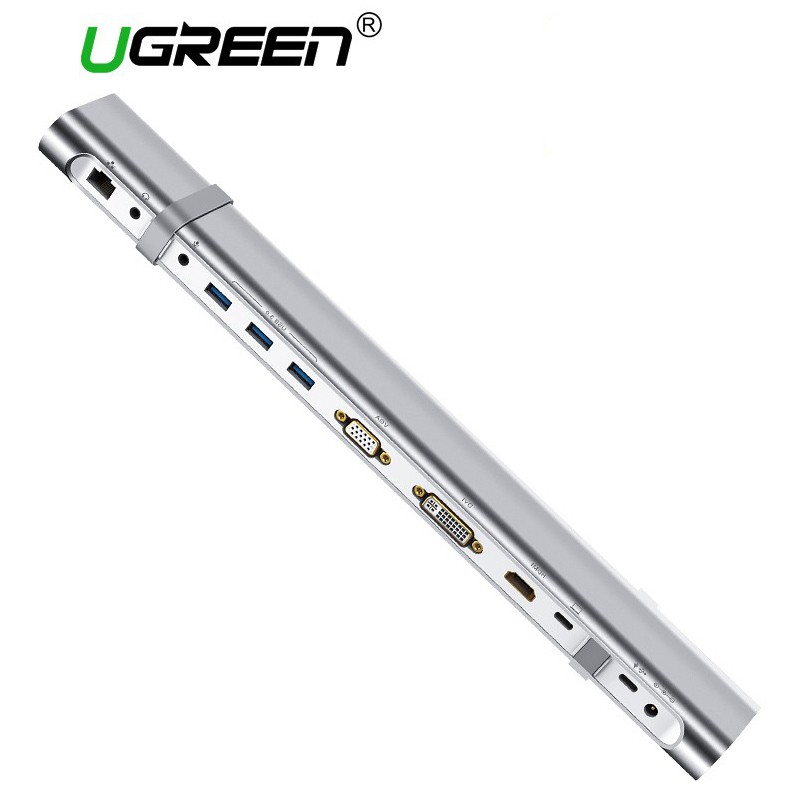 [Mã SKAMPUSHA7 giảm 8% đơn 250k]Bộ chuyển đổi đa năng USB type-C cho Macbook Ugreen 40373 cao cấp - Hàng Chính Hãng