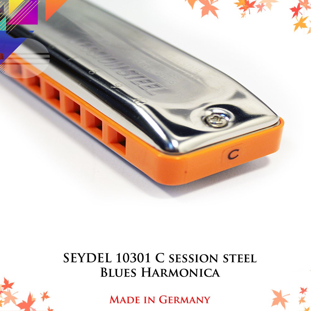 Harmonica Diatonic Blue SESSION Seydel 10301 ( Full Tone, Key A, Bb, C, D ,E, F, G ) Nhập Khẩu Đức - Phân phối Sol.G