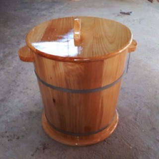 Thùng gỗ đựng gạo