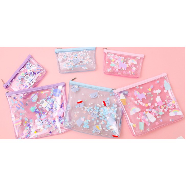 {Daiso Hàn - Có Sẵn} Penguin series: Túi ví nhỏ/ Pouch