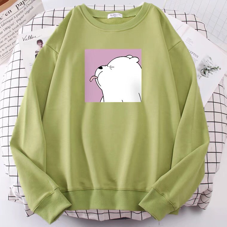 Áo Nỉ Lợn thè lưỡi, Áo hoodie From rộng, tay phồng, Chất nỉ mềm, không xù, ấm áp, Sét bộ mặc cho nam và nữ - MODY