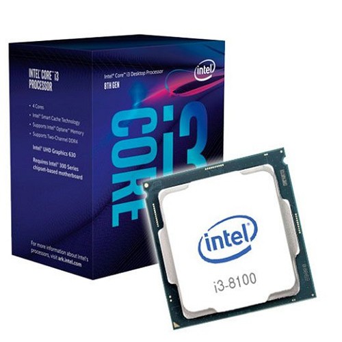 CPU intel core i38100,9100,9100F socket 1151 V2 chạy main h310, b360, b365, z370