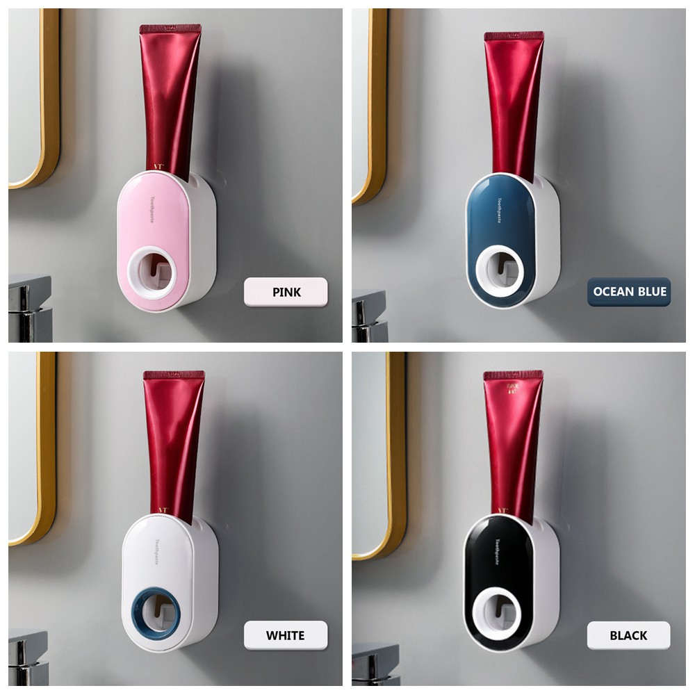 Dụng Cụ Lấy Kem Đánh Răng Gắn Tường Chống Thấm Nước Tự Dính Tiện Dụng