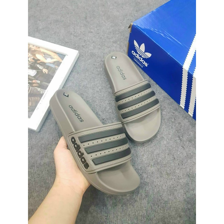 🔥HÀNG CAO CẤP🔥Dép nam,Dép adidas nam nữ unisex quai ngang nam nữ họa tiết 3 lá siêu đẹp