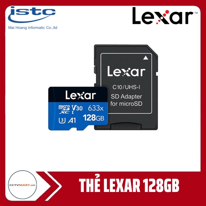 Thẻ Nhớ Lexar 128GB U3 Chính Hãng Cao Cấp, Thẻ Nhớ Camera Wifi/Thẻ Nhớ Camera Hành Trình-Bảo Hành 36 Tháng